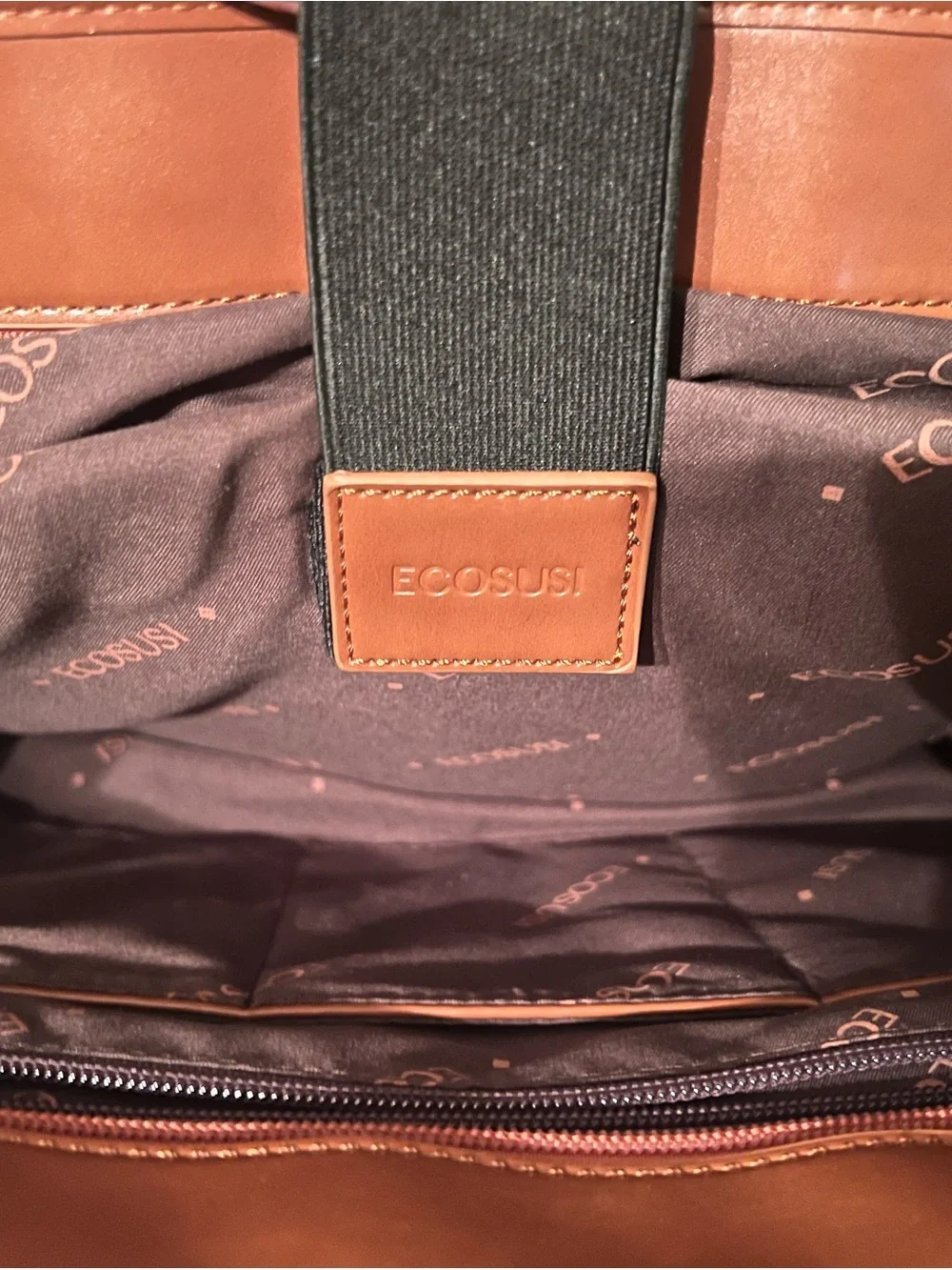 Ecosusi Brown Bow Laptop Bag Vegan Leather With Matching Organizer Folder